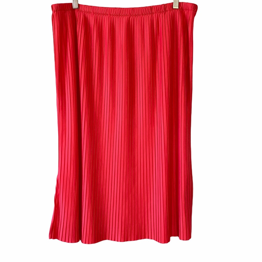 NY Collection Pleated Skirt NWT Pink Sz 1X Great for Spring & Summer